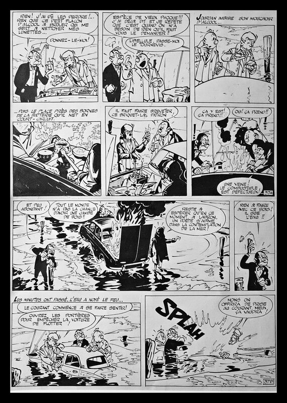 Maurice Tillieux, Gil Jourdan - La Voiture Immergée - Comic Strip