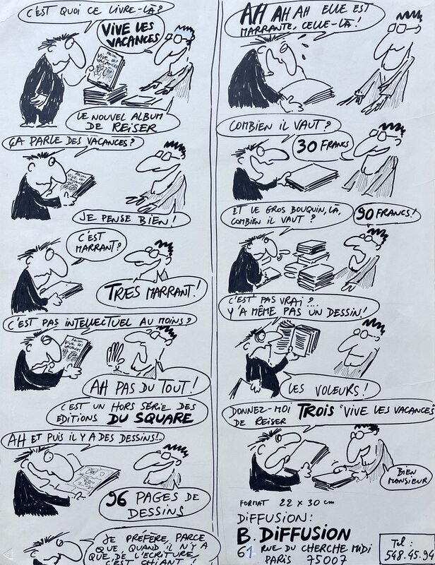 For sale - 1978 - Reiser : Vive les Vacances ! - Comic Strip