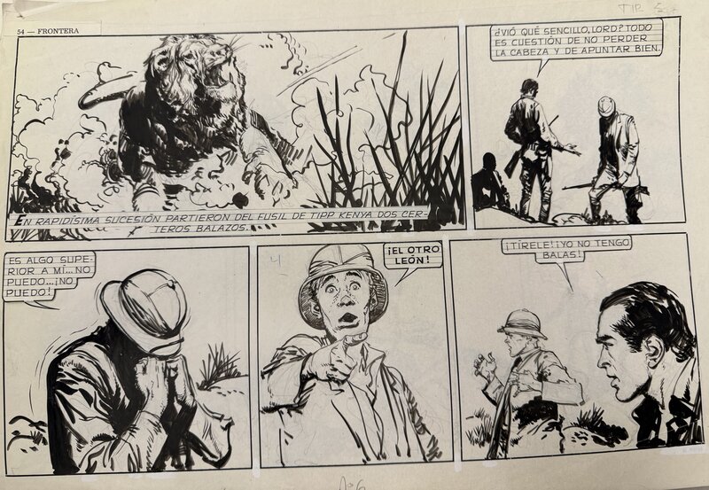 Tipp Kenya par Carlos Roume, Hector Oesterheld - Planche originale