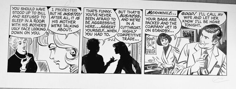 Frank Bolle, Winnie Winkle, strip originale - Planche originale
