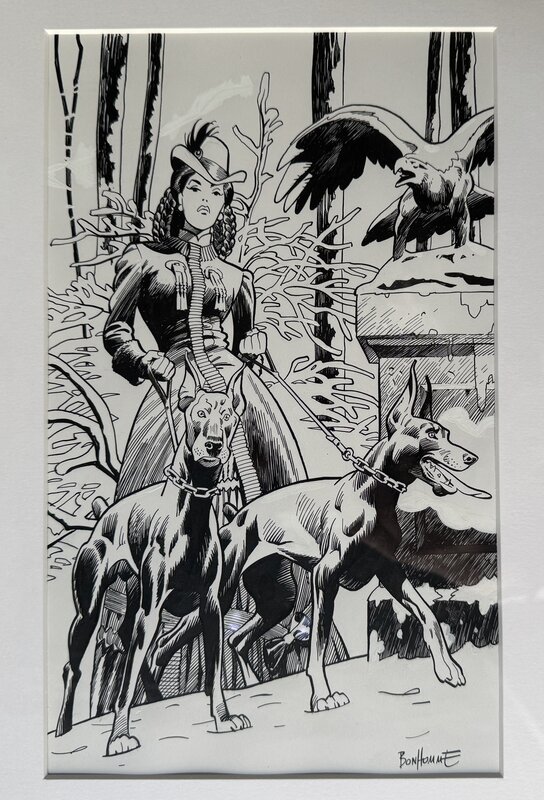 En vente - Matthieu Bonhomme, Charlotte IMPERATRICE - Illustration originale