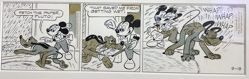 En vente - Mickey STRIP par Floyd Gottfredson - Planche originale