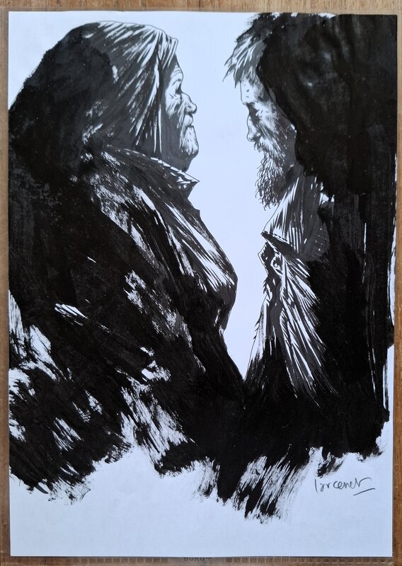 For sale - Manu Larcenet, Le Rapport de Brodeck - Original Illustration