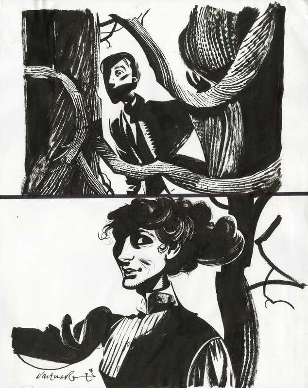 En vente - Dave McKean, Cases originales de Raptor - Planche originale