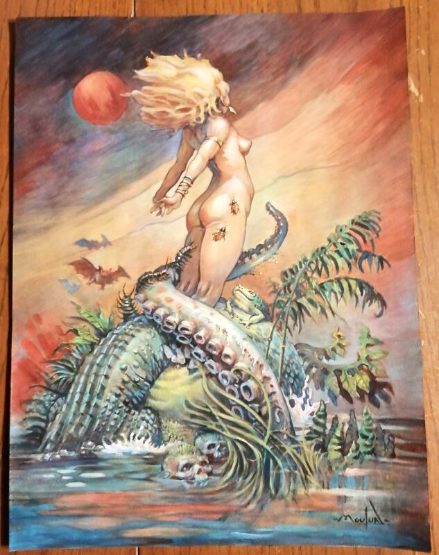 La belle du marais par Régis Moulun - Illustration originale