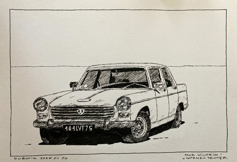 La belle 404 par Stéphane Dubois - Illustration originale