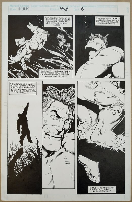 Hulk #408, page 6 by Gary Frank, Cam Smith - Original Illustration