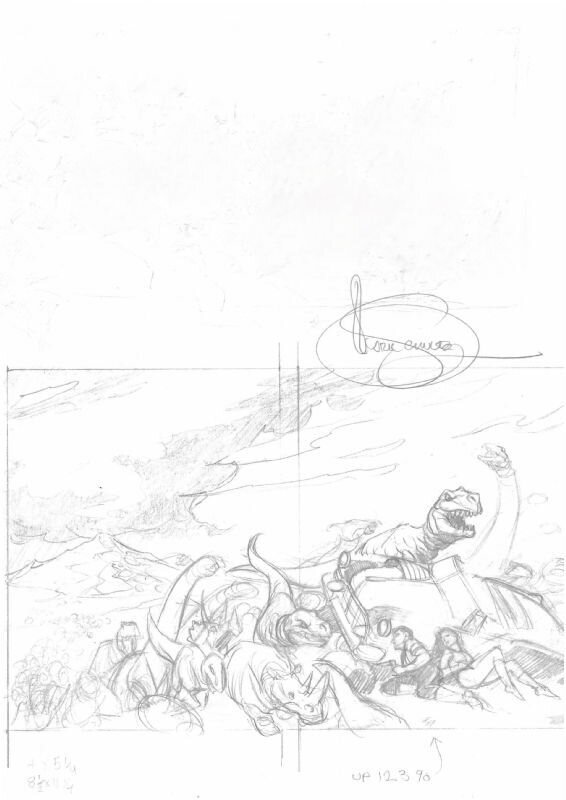 Mark Schultz, Time in Overdrive First Cover Prelim - Sketch