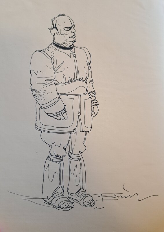 Ancienne DEDICACE ENKI BILAL foire aux immortels - Sketch