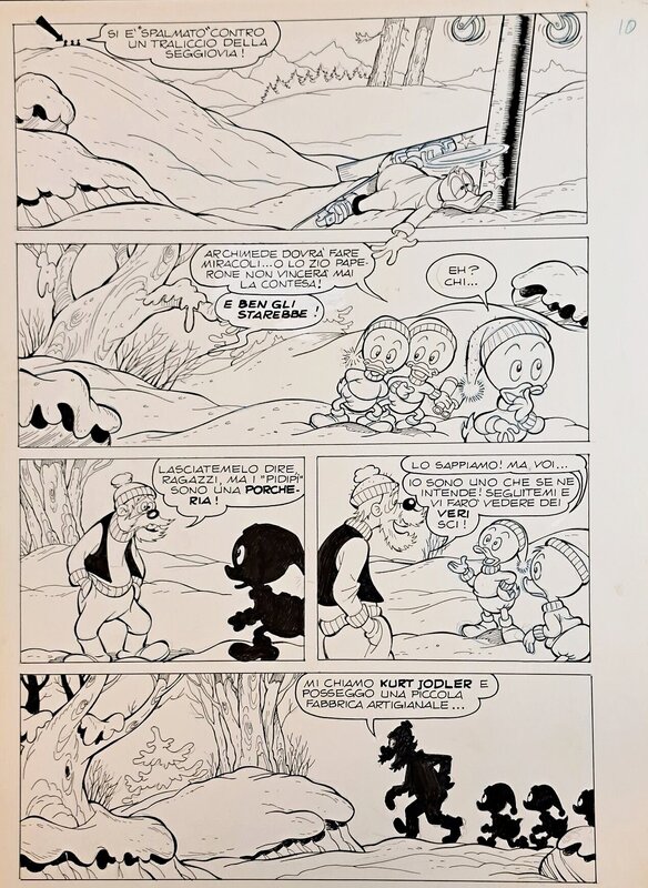 Giulio Chierchini, Massimo Marconi, Zio Paperone e la contesa sci...operata - Planche originale