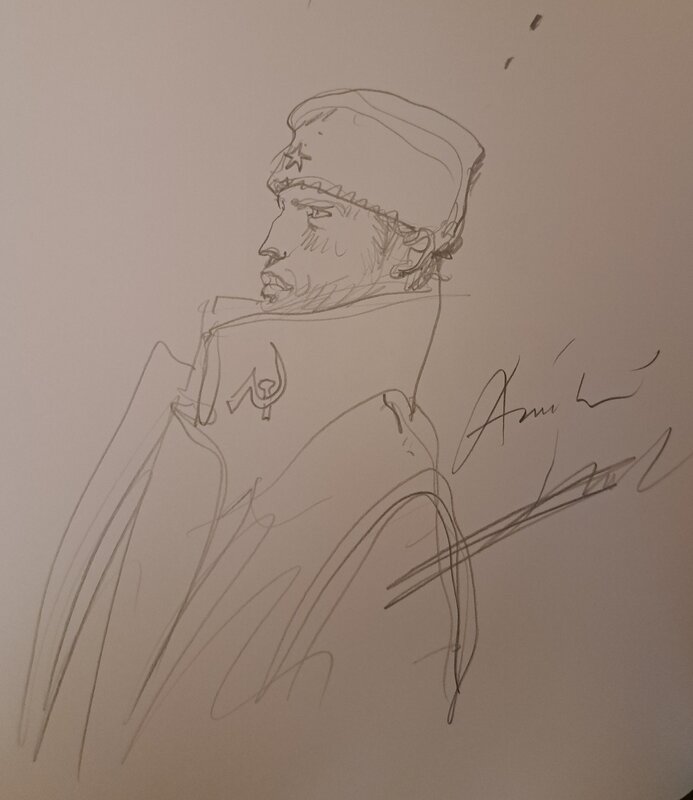 Enki BILAL DEDICACE PARTIE DE CHASSE - Sketch