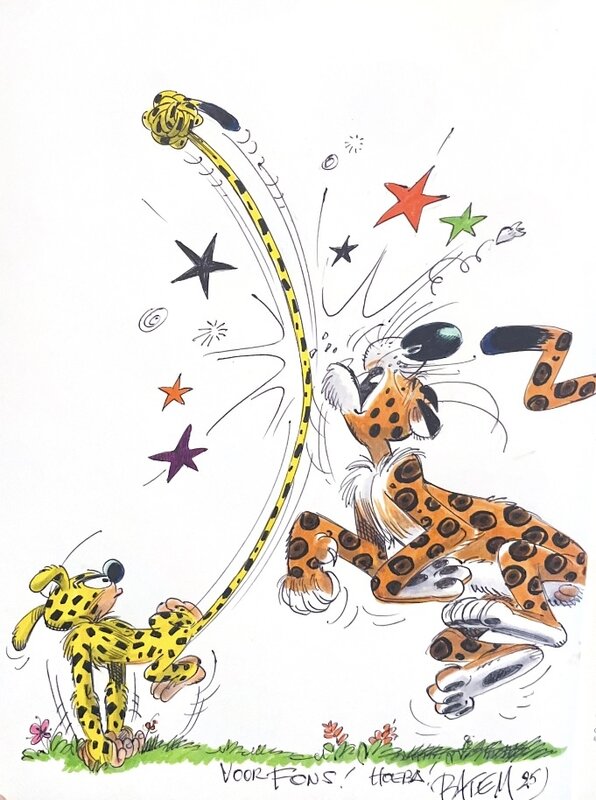 Batem Marsupilami - Original Illustration