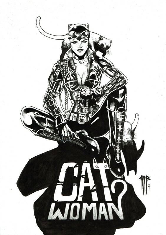 En vente - Catwoman par Philippe Bringel - Planche originale