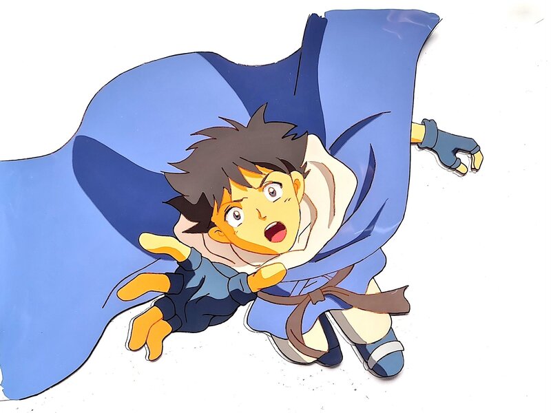 Akihito Yoshitomi, Koichi Mashimo, Eat Man, Andy, cellulo et doga de production originaux (Studio Deen, 1997) - Original art