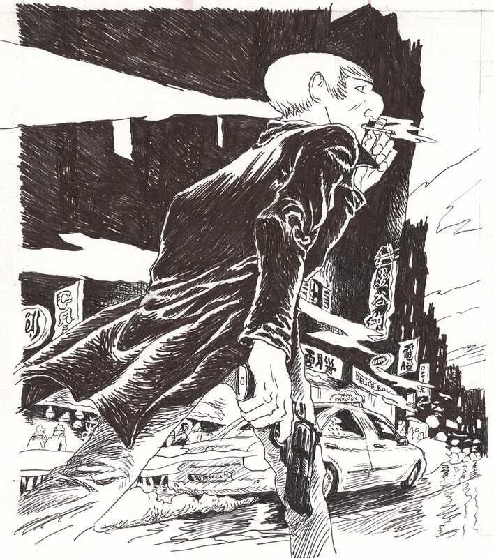 Perriot, Belleville Story, couverture intégrale, 2024. - Couverture originale
