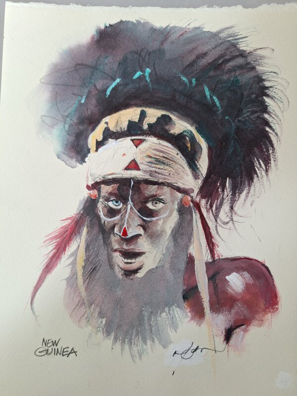 For sale - Papou by René Follet - Original Illustration