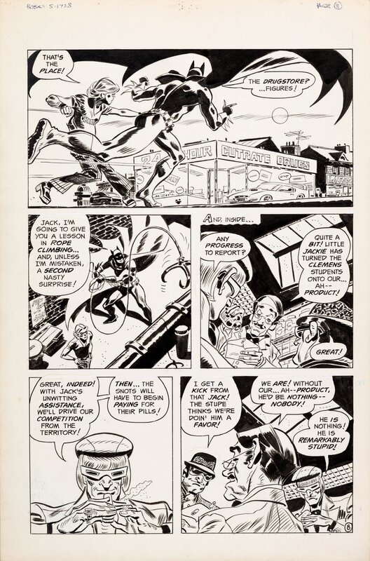 For sale - Frank Robbins, Batman - Unpublished Anti-Drug story p8 - Comic Strip