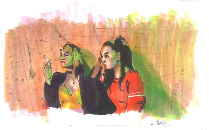 En vente - Sylvain Bordesoules - Climax - Illustration originale