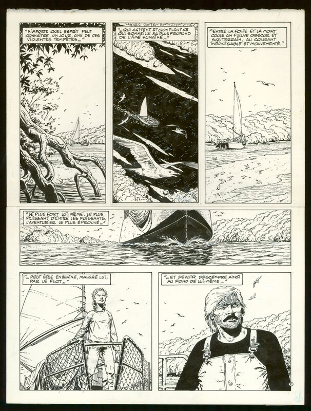 Claude Auclair, Dès que le vent soufflera, je repartira... - Planche originale
