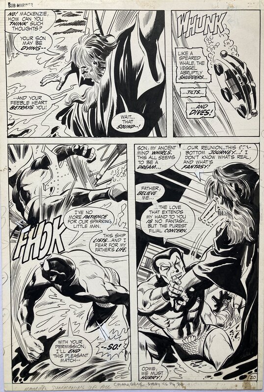 En vente - Sub-Mariner #46 p20 par Gene Colan, Mike Esposito - Planche originale