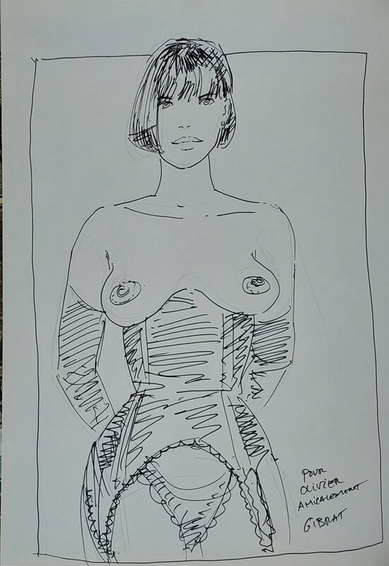 Jean-Pierre Gibrat, Dédicace de Pinocchia - Sketch