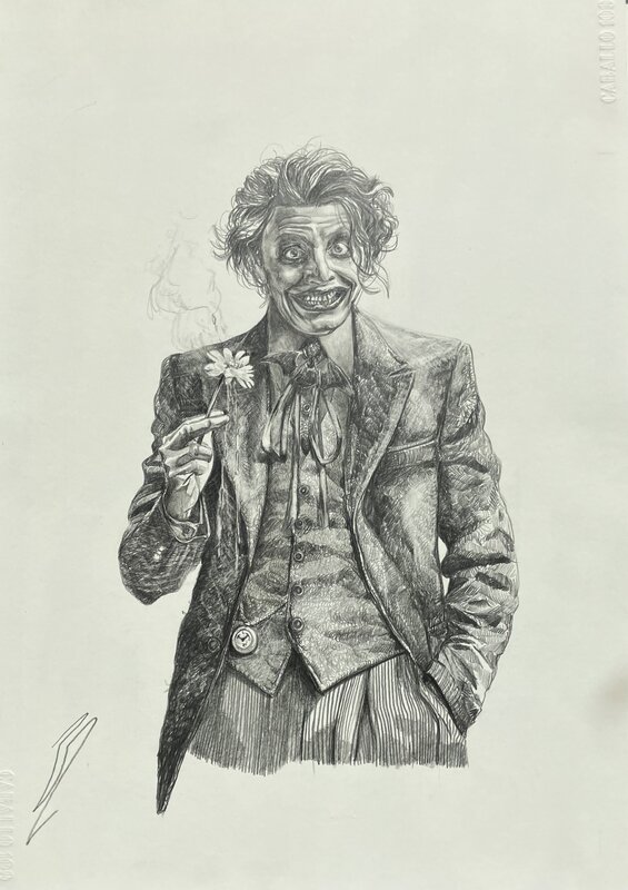 pepe valencia, Joker with acid flower - Comic Strip