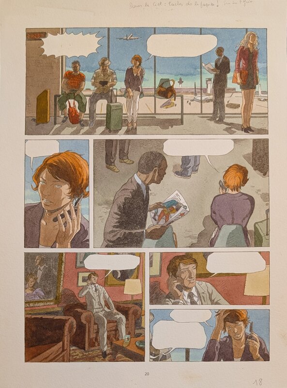 Dina Kathelyn, Daniel Hulet, Destins 4 Paranoïa - planche 18 - Mise en couleur