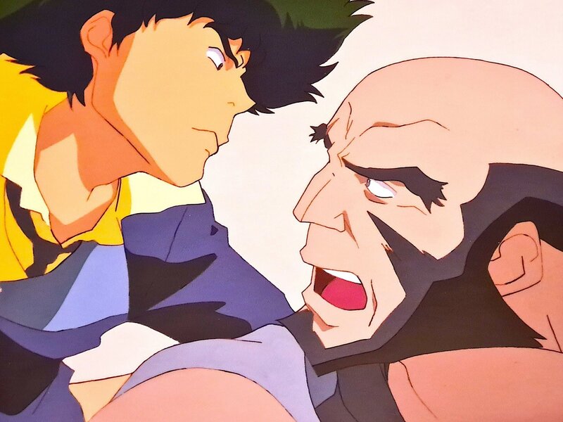 Shinichiro Watanabe, Cowboy Bebop, Spike et Jet, cellulo de production original (Sunrise, 1998-1999) - Œuvre originale