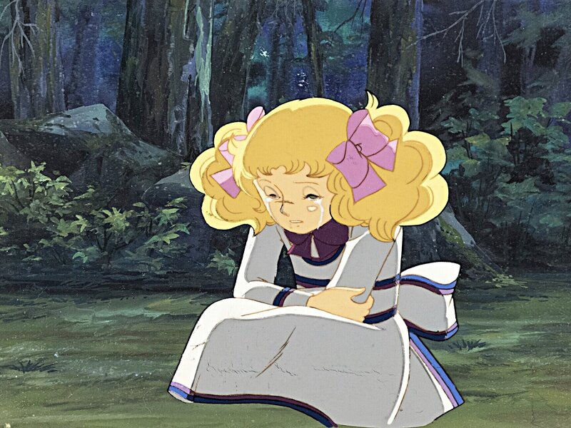 Yumiko Igarashi, Kyōko Mizuki, Candy, Candy, cellulo de production et son fond de production originaux (Toei Animation, c. 1976-79) - Original art