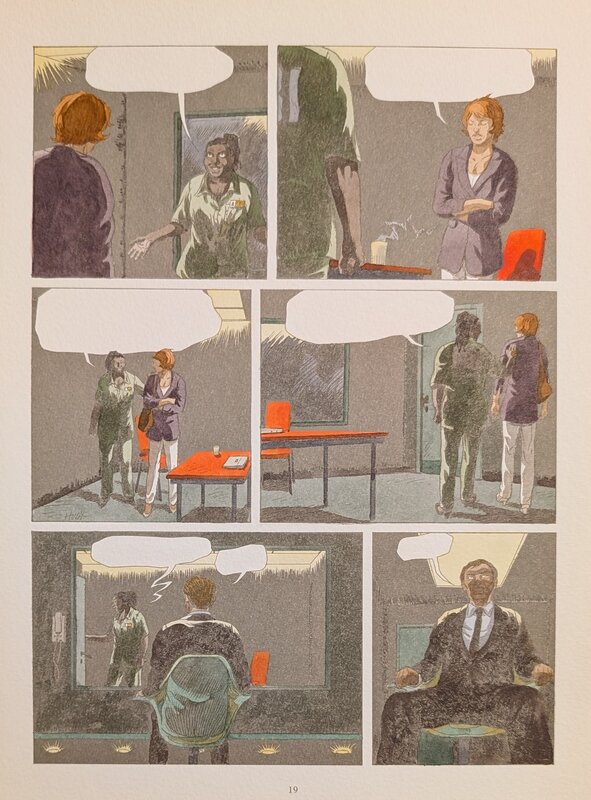 Dina Kathelyn, Daniel Hulet, Destins 4 Paranoïa - planche 17 - Mise en couleur