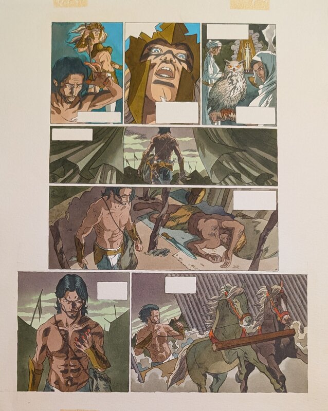 Dina Kathelyn, Dean Yazghi, La guerre des dieux - planche 39 - Mise en couleur