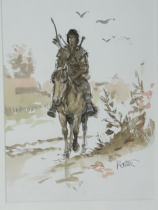 Lonesome Thorgal par Grzegorz Rosinski - Illustration originale