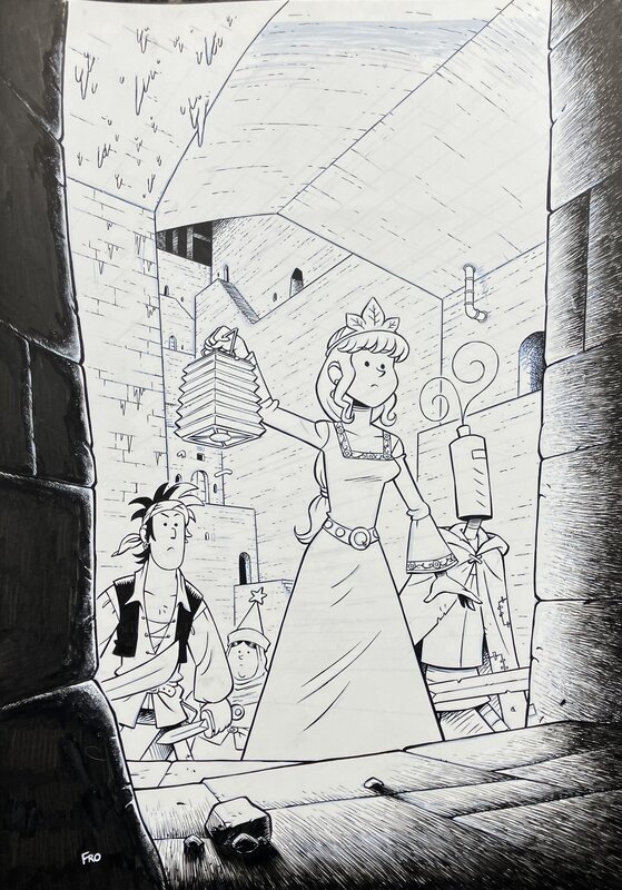 Frodo Decker, de, De Ridder Heer Donkerduister - Illustration originale