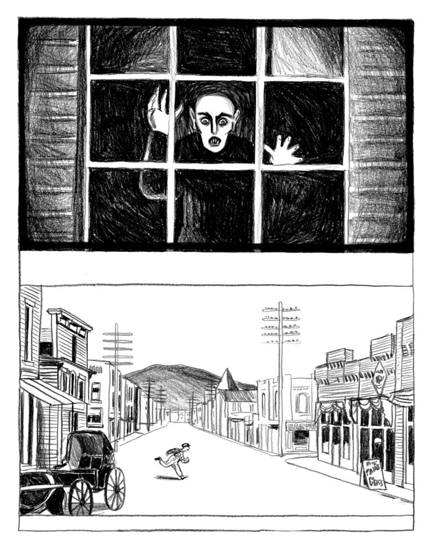 En vente - Joëlle Jolivet - Planche originale Freak Parade p.5 - Planche originale