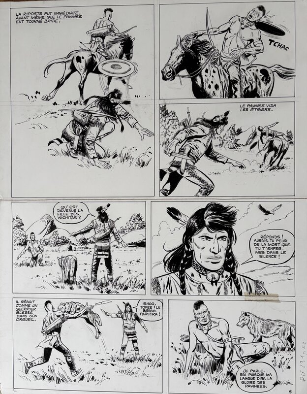 Loup Noir par Kline - Planche originale