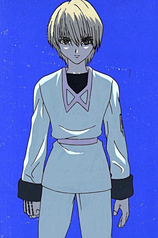Yoshihiro Togashi, Hunter x Hunter, Kurapika, cellulo de production et fond originaux (Nippon Animation, 1999-2014) - Œuvre originale