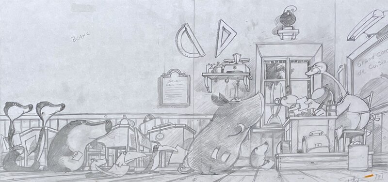For sale - 2020 - Balbuzar by Frédéric Pillot - Original Illustration
