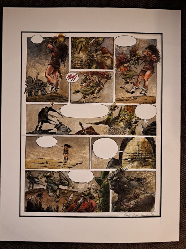 For sale - Planche Laiyna by René Hausman - Comic Strip