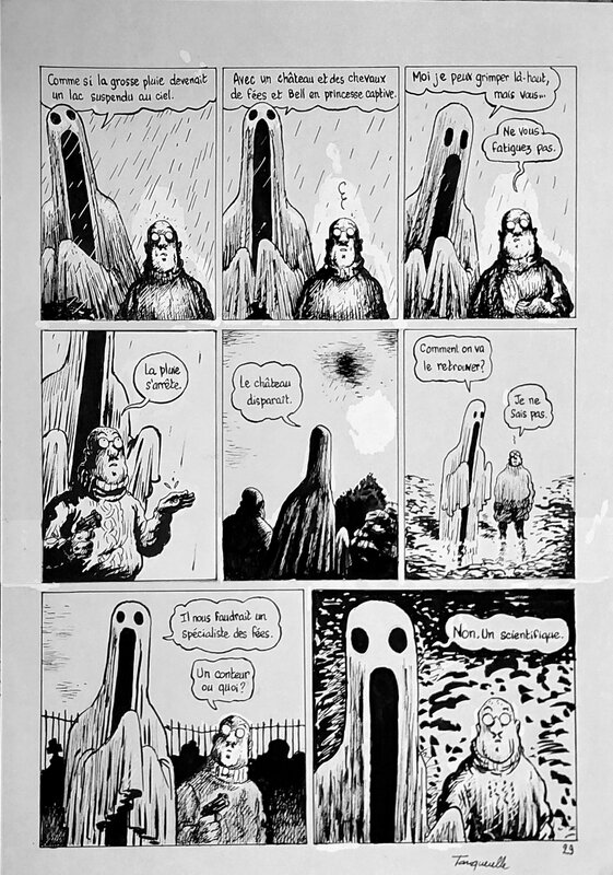 Hervé Tanquerelle, Joann Sfar, L'Irlande a bicyclette - Planche originale