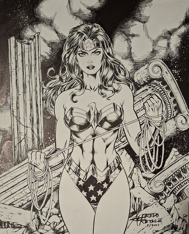 Wonder Woman by Alfredo Reyes III - Original Illustration