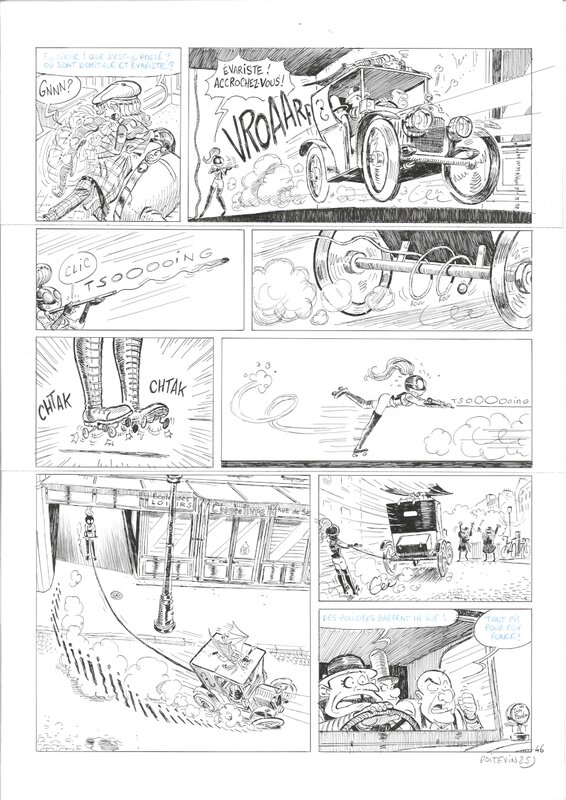 En vente - Arnaud poitevin - Les Spectaculaires 7 p.46 - Planche originale