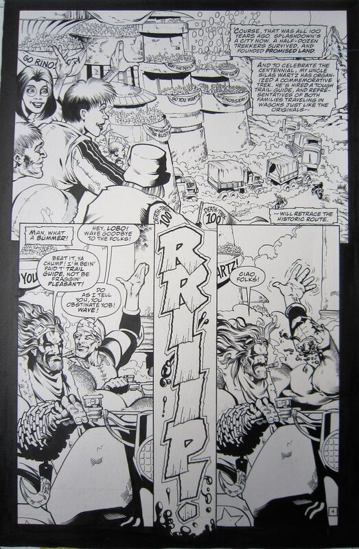 Lobo par Carl Critchlow - Planche originale