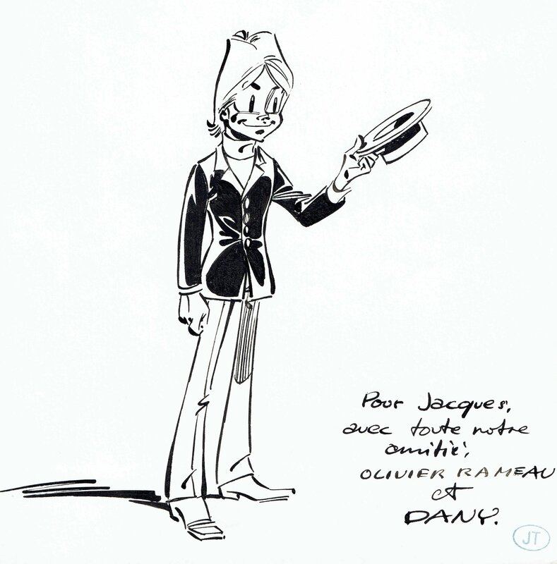 En vente - Dany, 1970'S : Olivier Rameau - Illustration originale