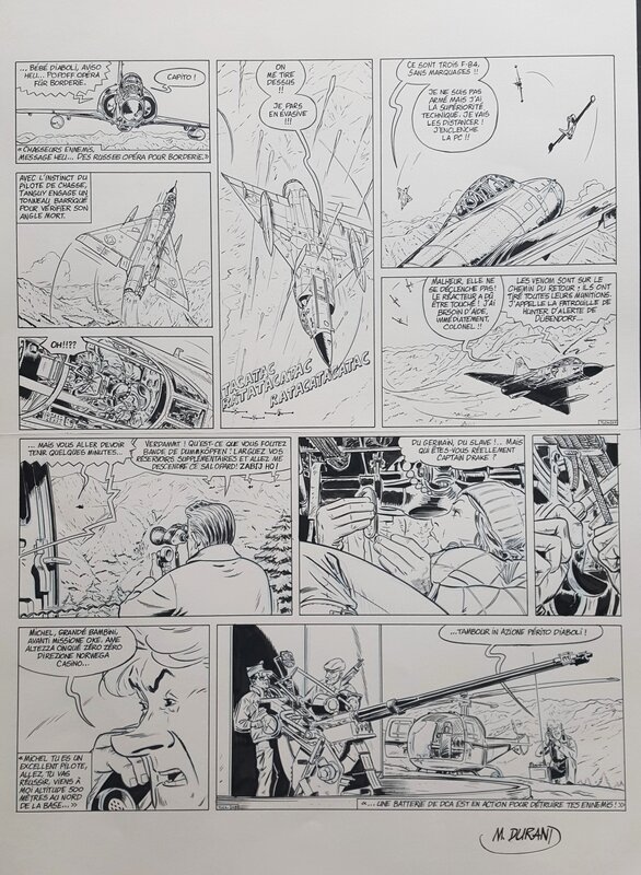 Matthieu Durand, Patrice Buendia, Hubert Cunin, Tanguy et Laverdure Classic - # 4- Le pilote qui en savait trop - Planche originale