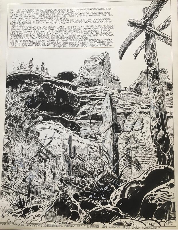 Jean Giraud, Jean-Michel Charlier, 1972 : Blueberry : Ballade pour un cercueil - Comic Strip