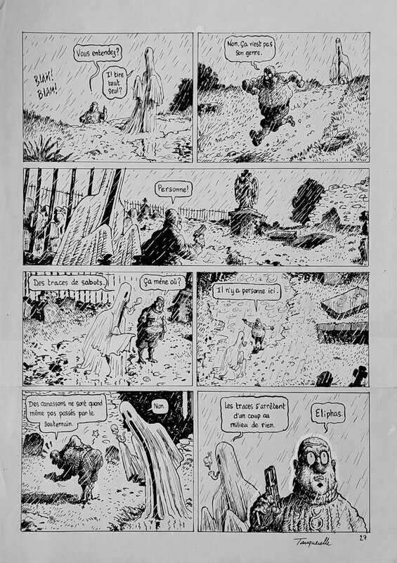 Hervé Tanquerelle, Joann Sfar, L'Irlande à bicyclette - Planche originale