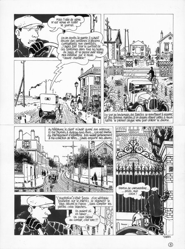 En vente - Jacques Tardi, 1997 - le Der des Ders - Planche originale