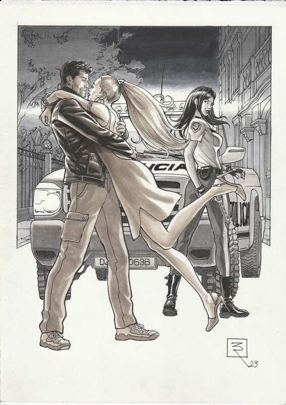 Roberto Zaghi, Thomas Silane, Irina et Rafaela - Illustration originale