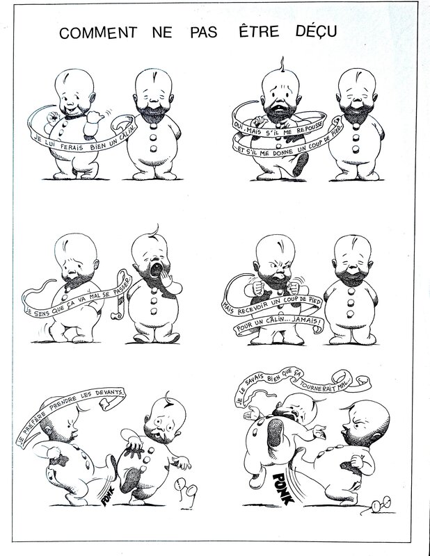 Claveloux, Histoire de clounes - Illustration originale