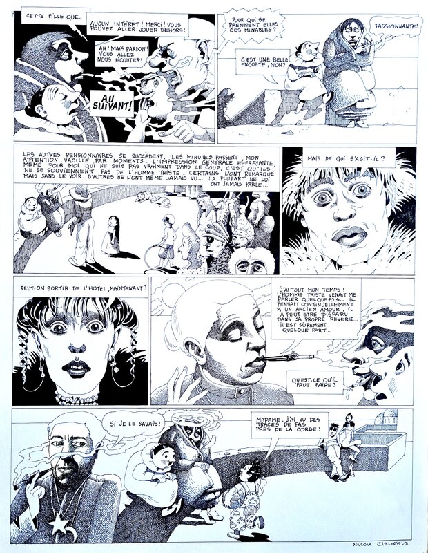 Claveloux Morte Saison Pl-4 prépub Métal hurlant N°27, 1978 - Original Illustration